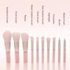 10Ppcs Pink Soft Fluffy Makeup Brushes Set Cosmetics Foundation Blush Powder Brush Eyeshadow Brush Makeup Tool