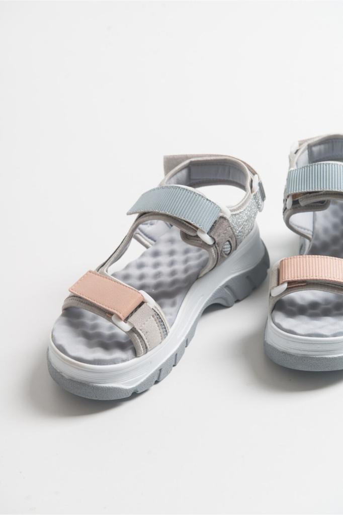 Женские повседневные сандалии Голубые сандалии с ремешками