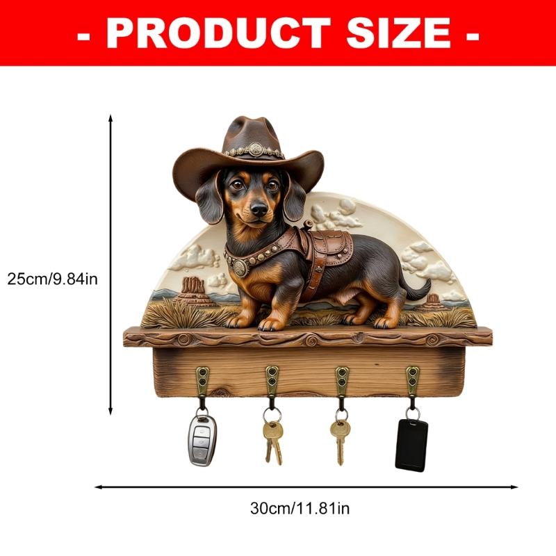 Деревянная полка-органайзер для ключей в форме домика для настенного крепления и декоративного хранения в жилом пространстве