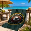 Green Bay Packers Pride Beach Towel, Quick-drying, Easy to Care for, Suitable for Both Fitness and Beach Vacations,Sports Essential