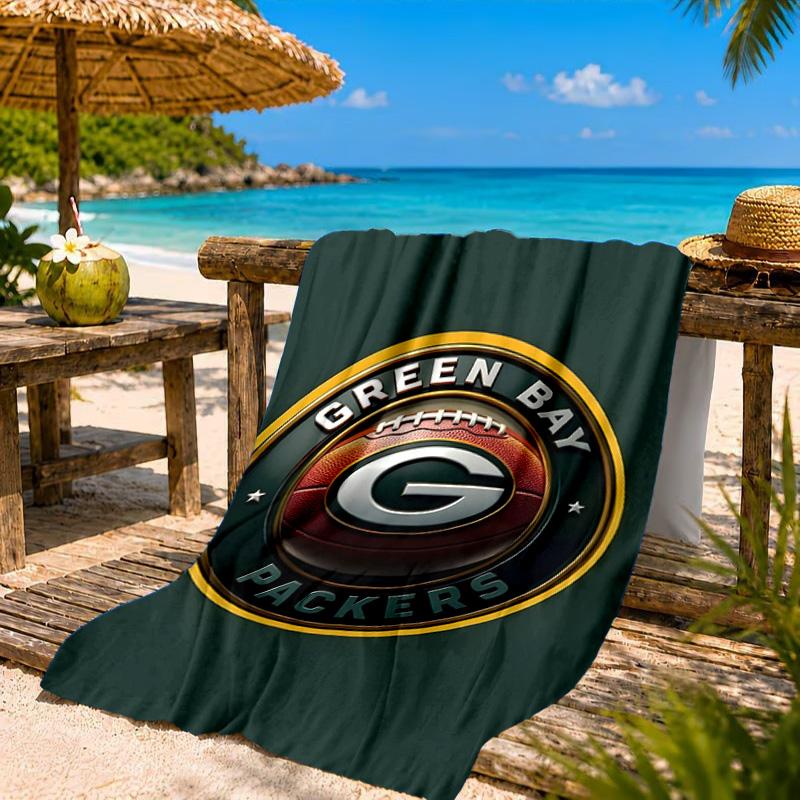 Green Bay Packers Pride Beach Towel, Quick-drying, Easy to Care for, Suitable for Both Fitness and Beach Vacations,Sports Essential