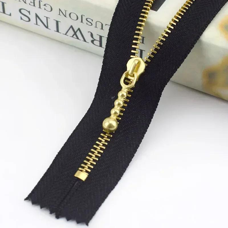 5/10/20Pcs Meetee 3# 12-40cm Close-end Zip Metal Zipper Clothes Auto Lock Zippers Jeans Pocket Zips Repair Tailor DIY Accessory