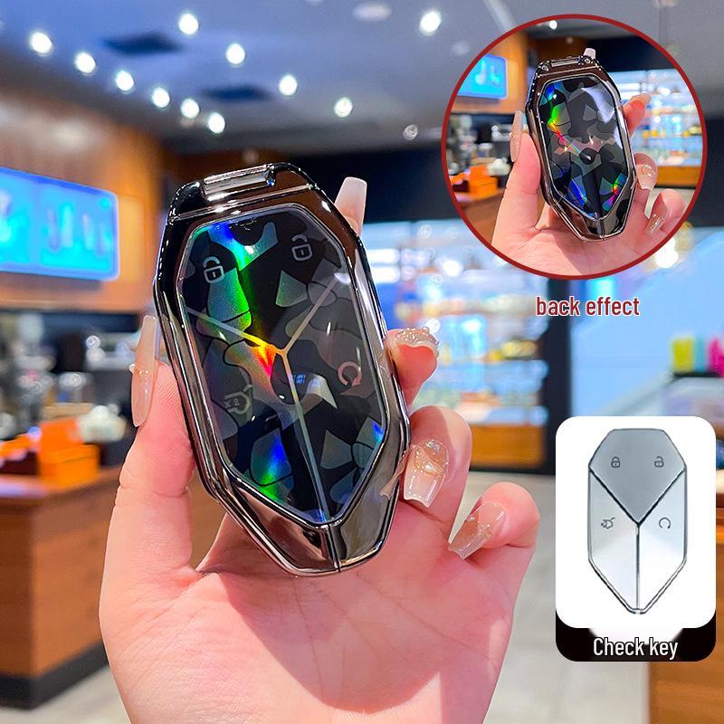 Чехол для ключа и металлический брелок для BYD Formula Leopard 3, 5 и 8