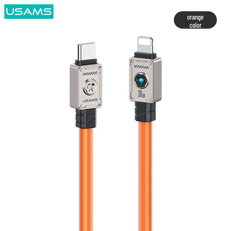 Кабель USB Type-C для сверхбыстрой зарядки USAMS PD 100 Вт для Apple 15 и Huawei