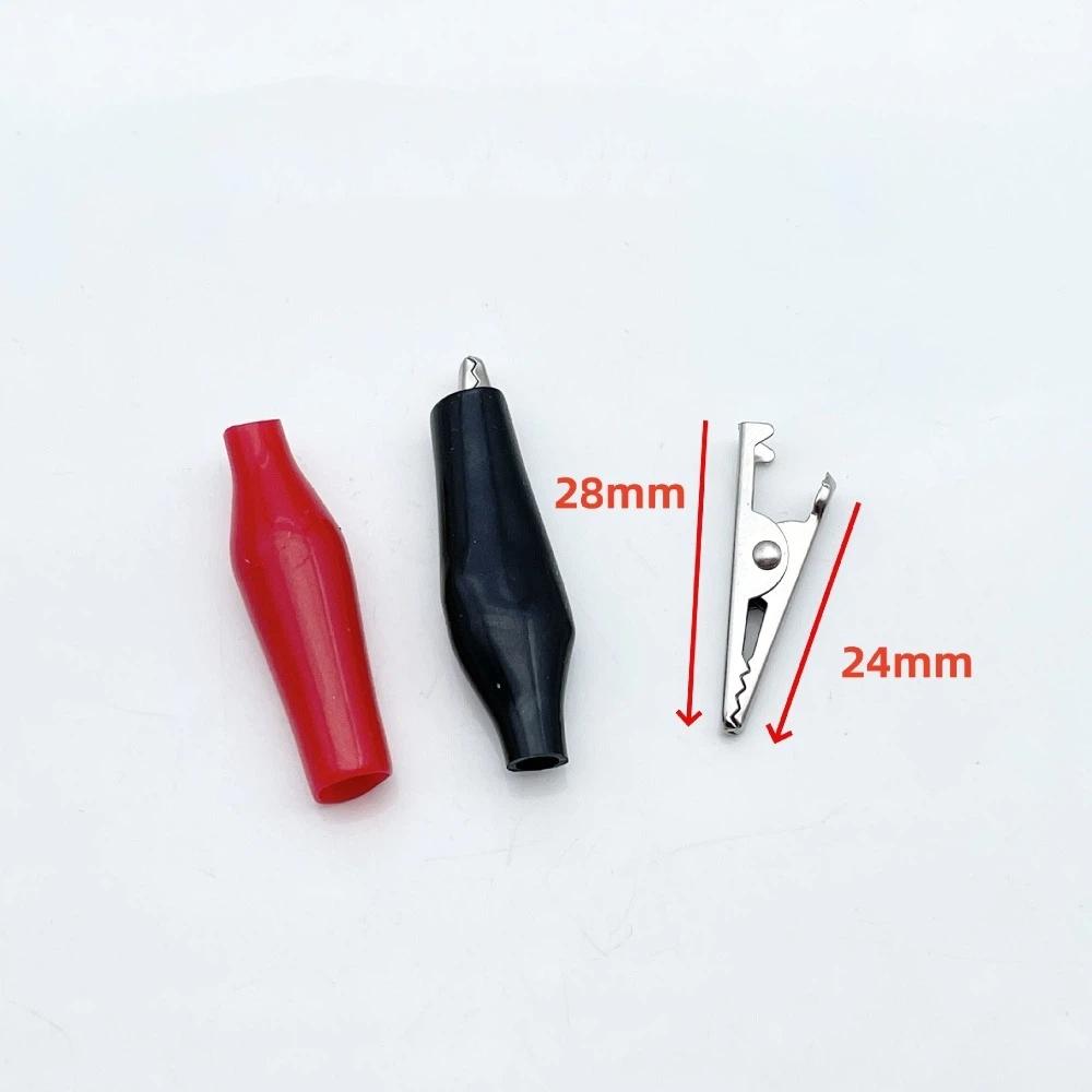 10Pcs Metal + Plastic Crocodile Clamp Durable Electrical Clamp Alligator Clip Automotive Repair