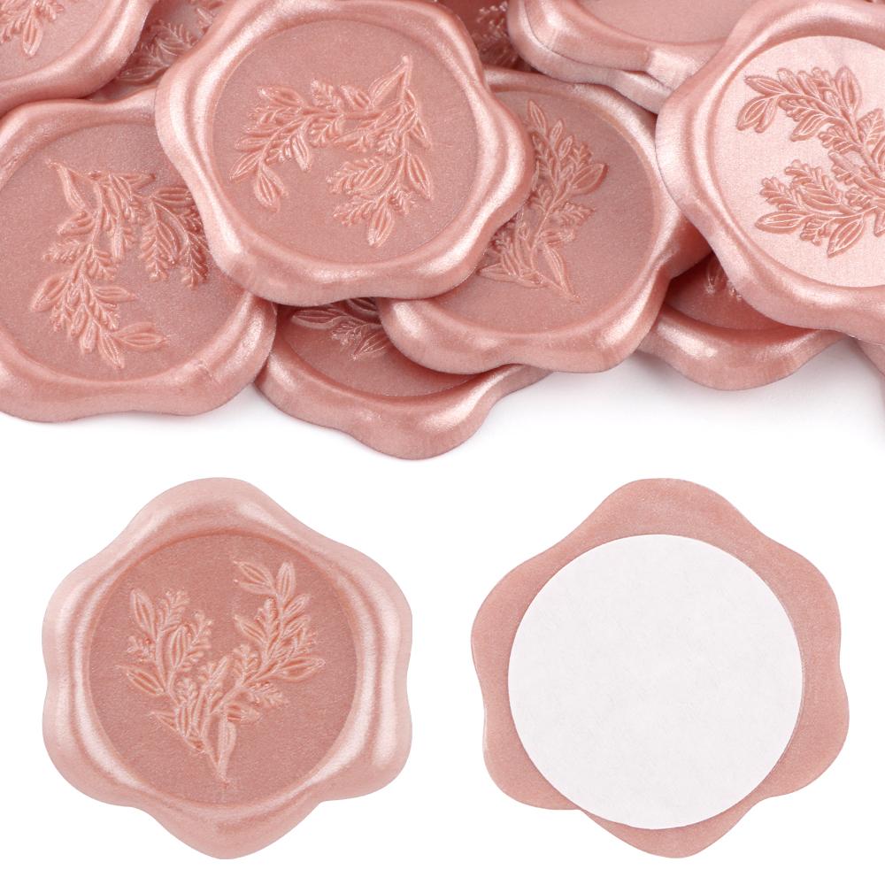 20 шт. Наклейки для восковой печати Многоцветные Эвкалипт Свадебное приглашение Конверт Самоклеящиеся наклейки-печати Идеально для приглашения