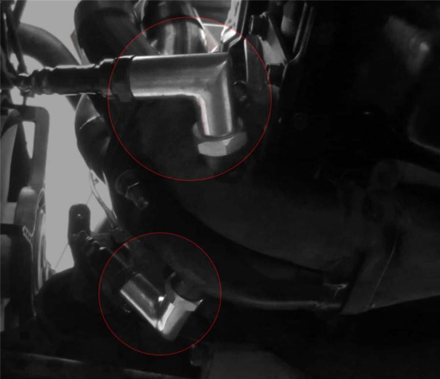 Универсальный угловой удлинитель-проставка для кислородного датчика O2 90 градусов, удлинитель резьбы M18 X 1.5