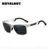 Royalhot Мужские и женские поляризационные солнцезащитные очки в алюминиевой магниевой оправе, солнцезащитные очки для вождения, очки Óculos Masculino Male