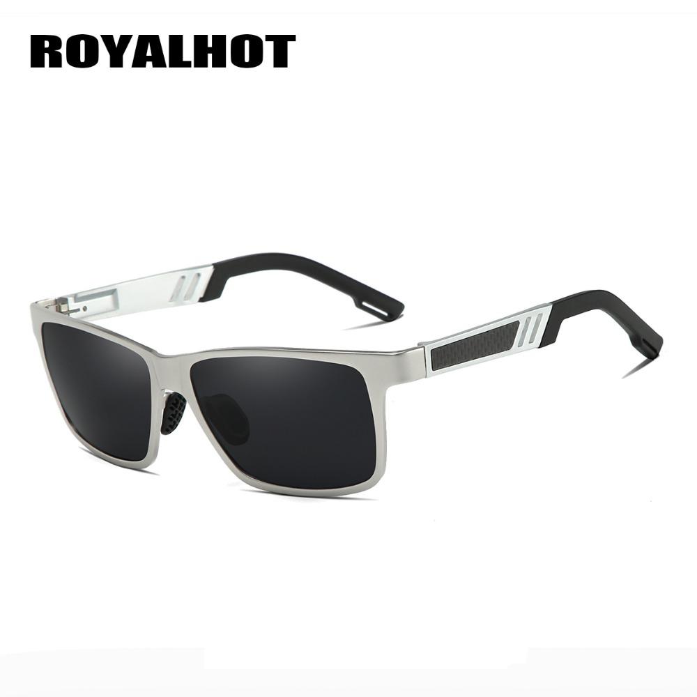Royalhot Мужские и женские поляризационные солнцезащитные очки в алюминиевой магниевой оправе, солнцезащитные очки для вождения, очки Óculos Masculino Male