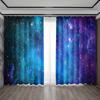 2Pcs Purple Cosmic Galaxy Space Planet Printing Star Window Curtains for Living Room Kids Bedroom Kitchen Study Home Decor 2024