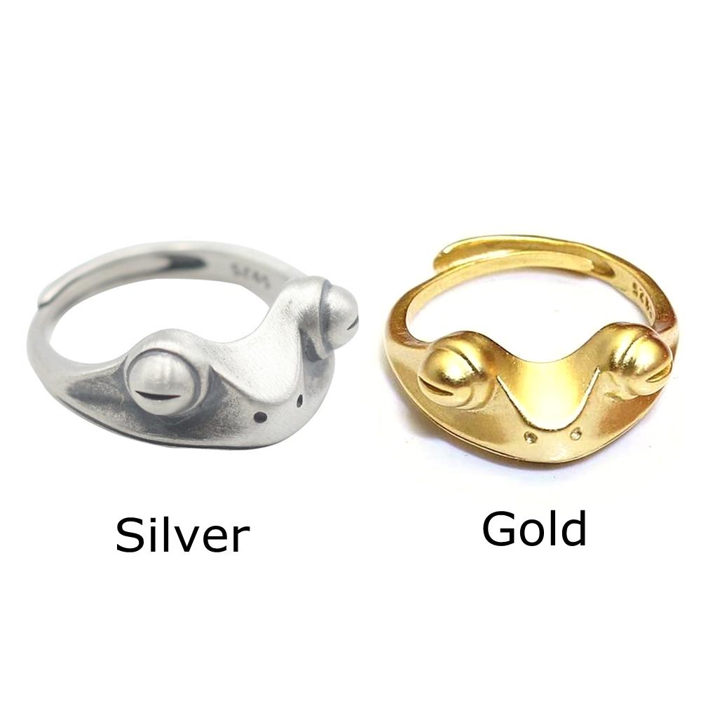 Day Gifts Fashion Lucky Rings Unisex Adjustable Retro Frog Rings Toad Bohemian Creative Animal
