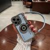 Роскошный чехол-подвеска для камеры с ремешком для iPhone 15 14 13 Pro Max, противоударный чехол для iPhone 15 Plus, кожаный чехол, аксессуары