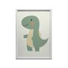 Plakat Uśmiechnięty Dinozaur Plakat Uśmiechnięty Dinozaur, 30X40 Cm, Rama Aluminiowa Złota, Papier Matowy 230 Gsm