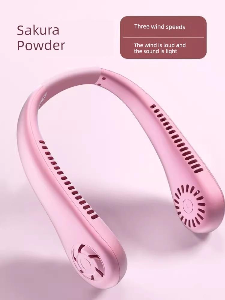 German Neck-Hanging Fan, Portable and Convenient Cooling Device for Lazy People, Mini Strong Wind, Silent, Powerful, Cooling, Refreshing, Lightweight