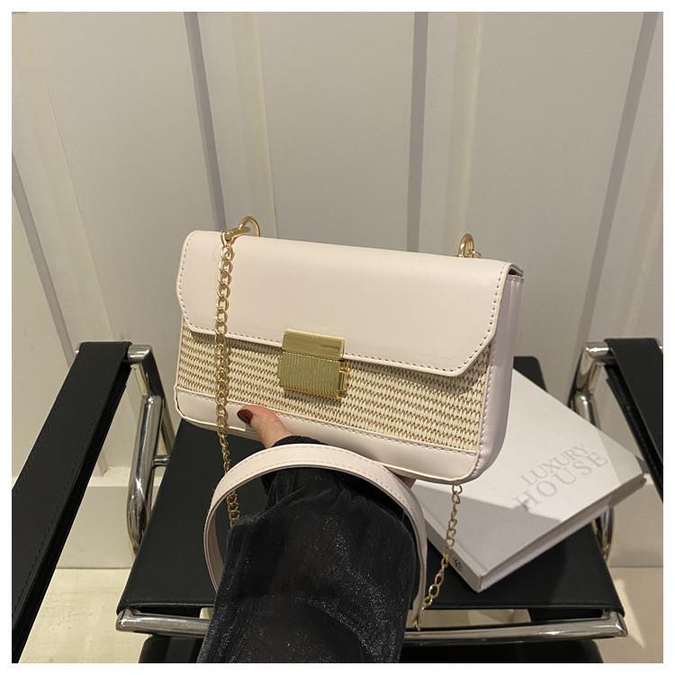 Stylish Urban Chic Small Crossbody Bag Retro Fashion Pu Leather With Lock Closure