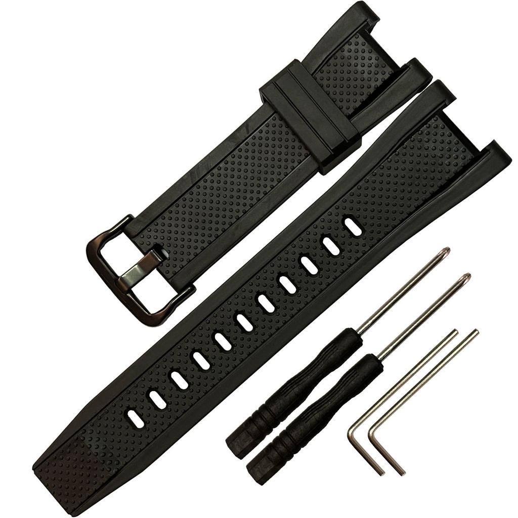 Ремешок для часов Оригинальный совместимый ремешок Водонепроницаемый ремешок Casio G-SHOCK GST-S210 GST-W110 GST-W100 GST-S110 GST-S100 GST-B100 GST-S300 (черный)