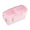 OSK DISH UP LUNCH Ланч-бокс двухъярусный розовый [PCW-600S] Можно мыть в посудомоечной машине, можно использовать в микроволновой печи, с перегородками