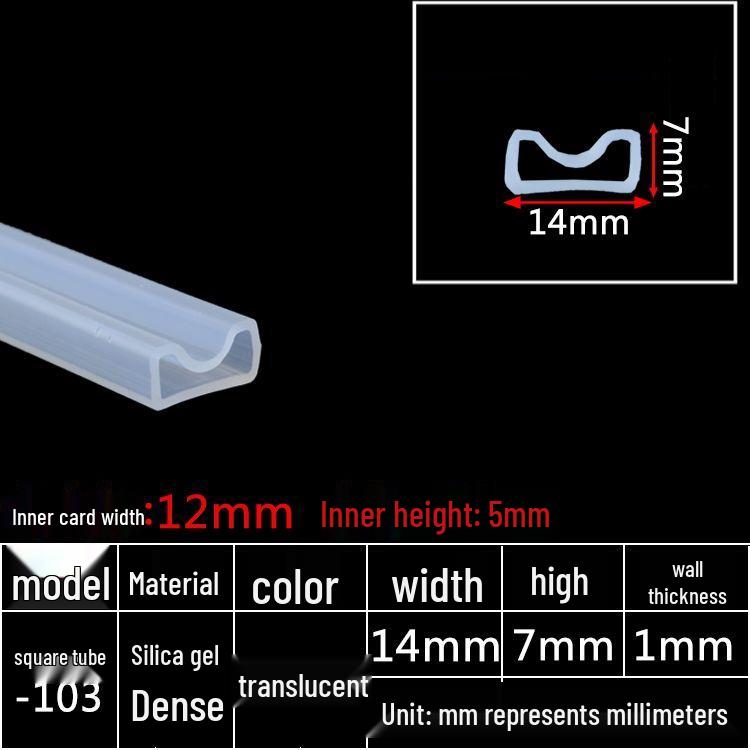 High-Temperature Resistant Silicone Square Tubing: Durable, Customizable, Aging-Resistant Rubber Sheath and Hollow Sealing Strip.