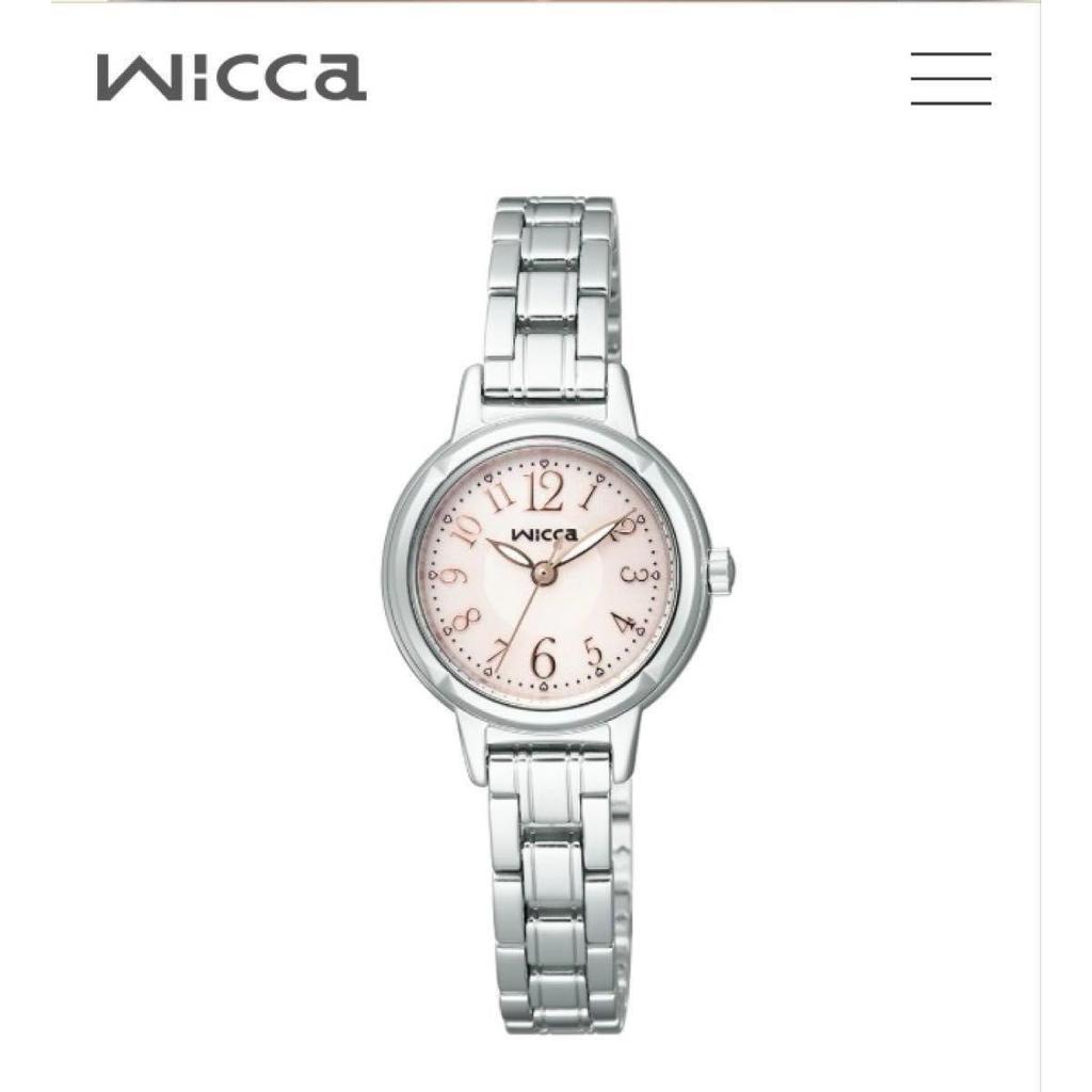 Б/у [Новые] Женские часы CITIZEN wicca с розовым циферблатом, новые, неиспользованные, с коробкой, на солнечной батарее