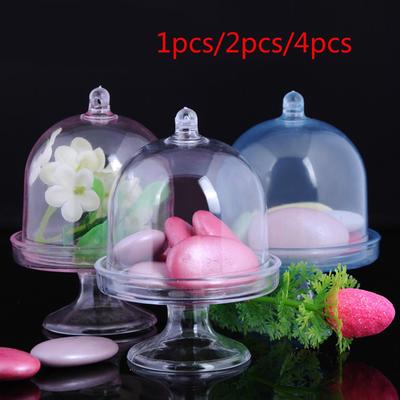 1 шт./2 шт./4 шт. Прозрачный пластиковый лоток Конфетница для DIY Свадебная конфетница Детский праздник День рождения