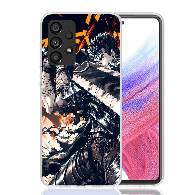 Чехол для телефона с аниме G-Guts B-Berserks для Samsung Galaxy A52 A32 A22 A12 A02S A50S A30S A51 A31 AA71 Note 20 Ultra 10 S10 Plus Gala