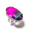 Bi-Color Tourmaline Handmade 925 Sterling Silver Jewelry Ring Size 10 W5u16