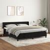 VidaXL Divan Bed and Mattress Black 160x200 Cm Velvet 3131089