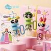 Кружка-поильник The Powerpuff Girls Blossom с соломинкой и крышкой, бутылка для воды, милая кружка-поильник для фанатов Bubbles, кружка Ice King большой вместимости, бутылки для воды Buttercup