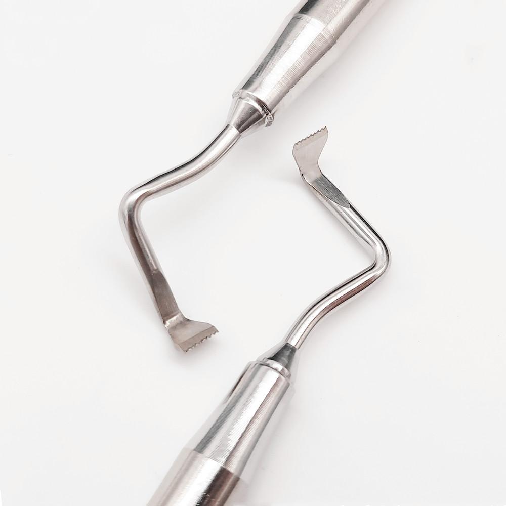 Хирургический инструмент для зубного имплантата, надкостничный подъемник для отражающего ретрактора, зубчатый кончик, инструмент для уменьшения натяжения кожного лоскута