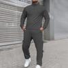 Мужской спортивный костюм комплект 2 предмета спортивный тренировочный костюм спортивные топы+брюки