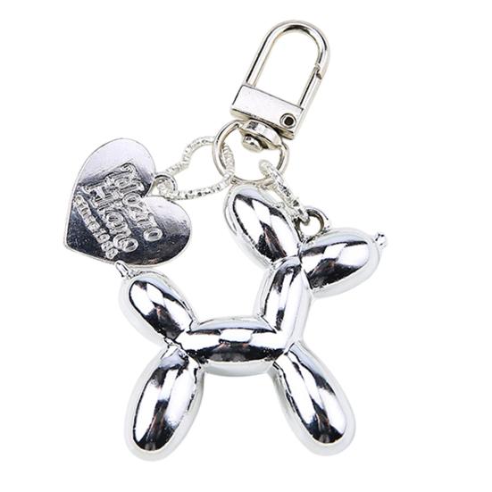 Мультяшный воздушный шар собака кулон брелок щенок шарм блестящие лазеры цветная сумка DIY украшения шарм домашний офис декор орнамент