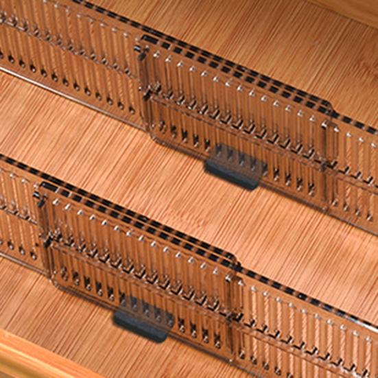 Adjustable Drawer Divider Clear Drawer Organizer Expandable Drawer Separator for Clothes Baby Utensils Cutlery Bedroom Kitchen Drawer Organization
