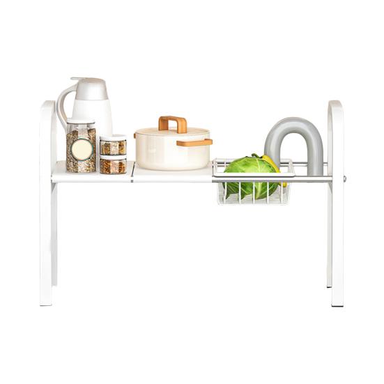 Выдвижная полка для хранения вещей, устойчивая к коррозии, прочная, несущая, для ванной комнаты, под раковиной, расширяемая, прочная, металлическая полка