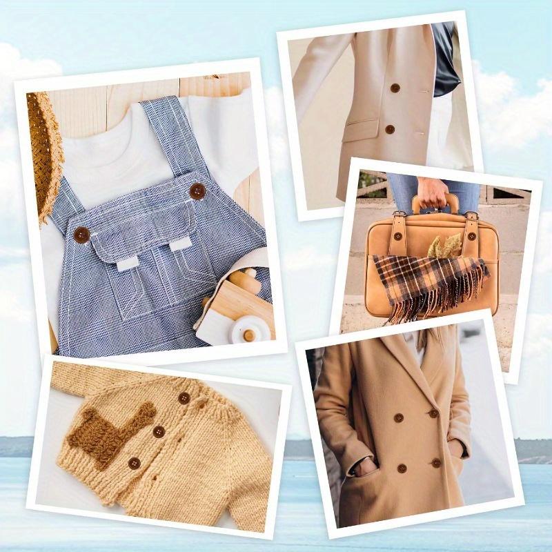 10 шт. круглых полированных швейных пуговиц с 4 отверстиями, классические деревянные пуговицы, круглые деревянные швейные пуговицы для рукоделия, шитья, поделки, одежда, рубашки, вязаные изделия