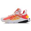 Li Ning Fire Salary Trend Sports Shock Absorption Rebound Low Top Casual Shoes Men Sneakers White Red Yellow AGLQ059-1