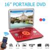 14-дюймовый портативный DVD-плеер с динамиком HD 1280, небольшой, 800P, игровая консоль для пожилых людей, мобильная аудиосистема, музыка, пение с телевизором, MP3/MP4, вращающийся