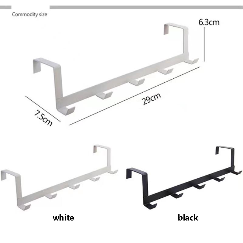 Kitchen Hook Non Perforated Clothes 5row Hook Living Room Hanging Clothes Hanger Dormitory Clothes and Hats Hanging Clothes Hook