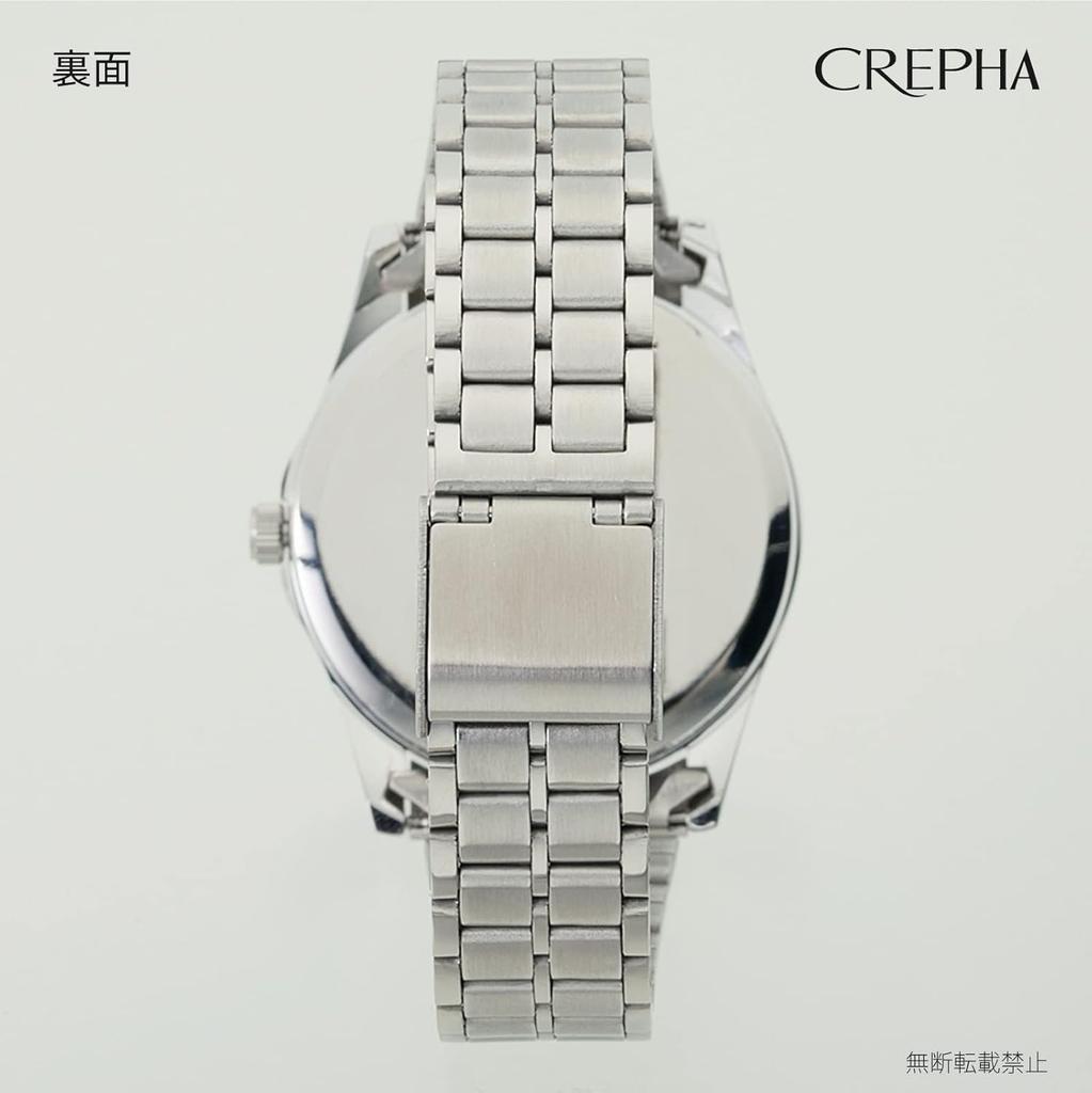 [Clefer] Аналоговые мужские часы с водонепроницаемым металлическим ремешком, серебристые, TE-AM188-BKS