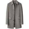 Men's Double-sided Cashmere Coat Mid-length Thickened Dad's Woolen Coat Middle-aged Removable Down Liner