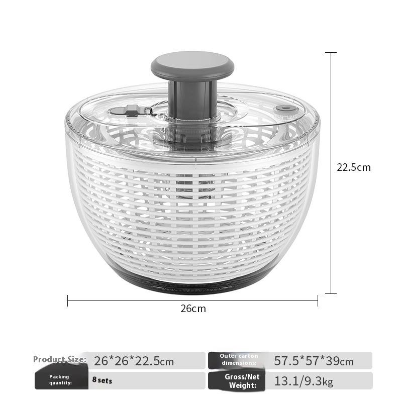 Press Fruit and Vegetable Dehydrator Multifunctional Vegetable Salad Fitness Meal Dryer Household Drain Basket