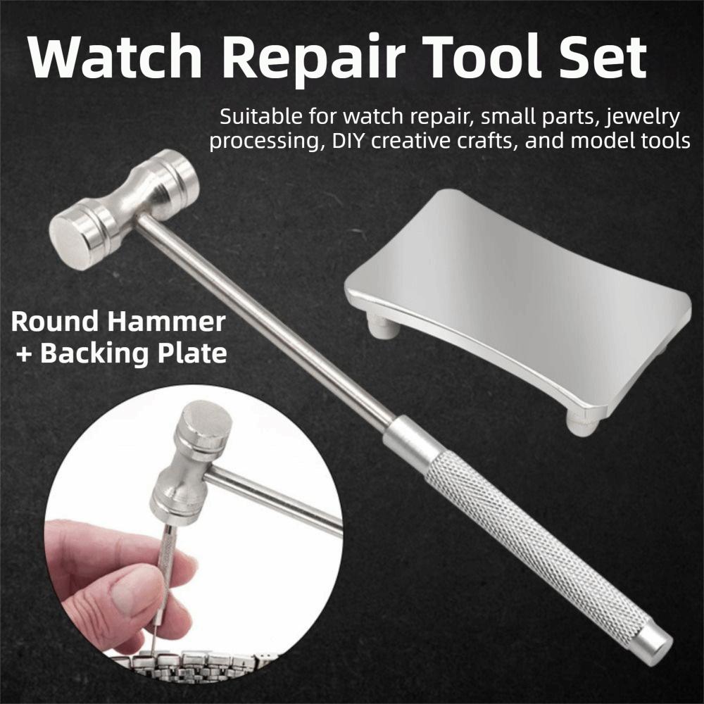 2Pcs/Set Anti-Skid Steel Jewelry Hammer Durable Bracelet Repair Tool  Metal Stamping