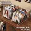 Clear Acrylic CD Display Shelf 2PCS 6 8 Grid Storage Organizer for Home Office Media Collection