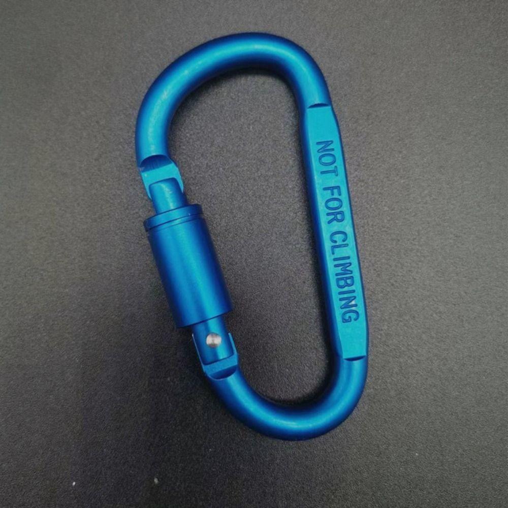 Multi Colors Safety Buckle with Lock D-shape Carabiner Camping Hiking Hook  Outdoor Tool