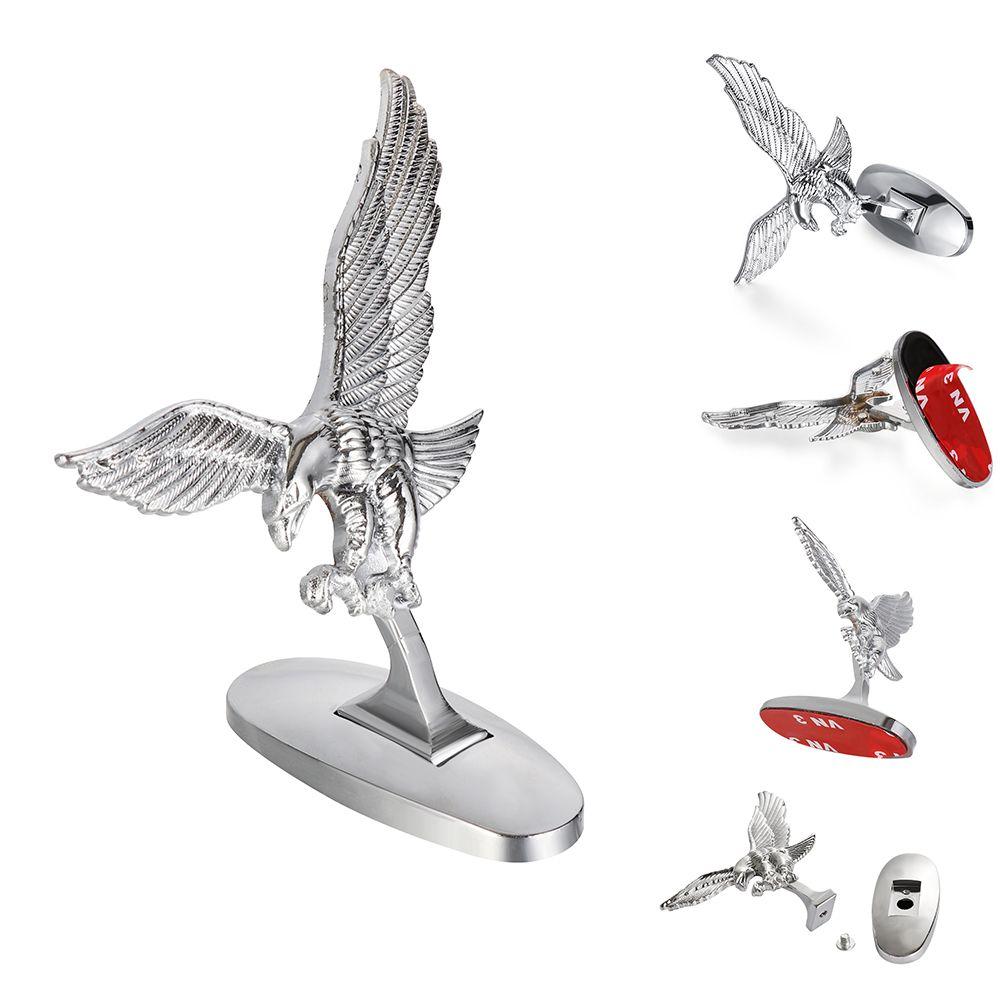 Логотип автомобиля 3D Ангел Орел Передняя крышка автомобиля Хромированный орнамент на капоте для авто Значок багажника Эмблема Наклейка Аксессуары для тюнинга автомобиля
