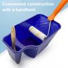 Paint Tray Ergonomic Paint Pot with Handle Mini Plastic Paint Tray Textured Deep Roller Frame for Painting