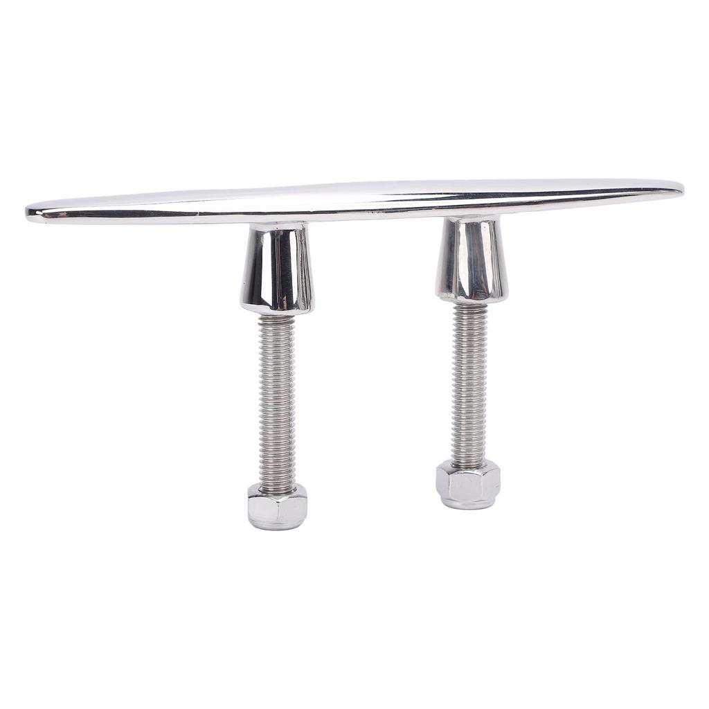 6 Inches Boat Cleat 316 Stainless Steel Polished Dock Cleats Tie Down for RV Yacht Cargo Ship Speedboat