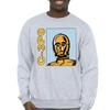 Star Wars Mens C3PO Line Art Sweatshirt