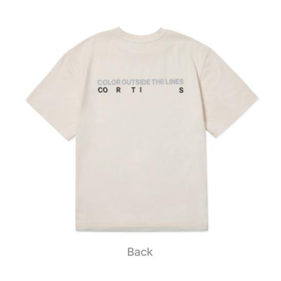 Предзаказ CORTIS The 1st EP COLOR OUTSIDE THE LINES Футболка с коротким рукавом слоями