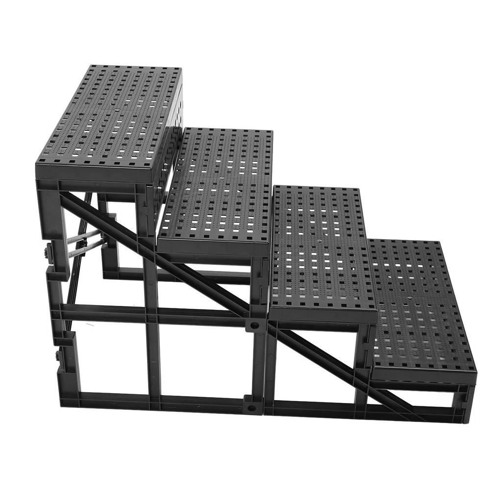 Dog Stairs Slip Resistant Dog Stairs Adjustable Height Foldable Pets Stairway Step for High Bed and