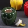 Moisture-proof Strawberry Tea Storage Creative Coffee Container Ceramic Tea Caddies  Sealed Jars